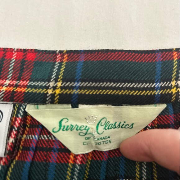 Women’s Vintage 70’s St. Michael Tartan Kilt Wool Blend Plaid - Picture 3 of 3